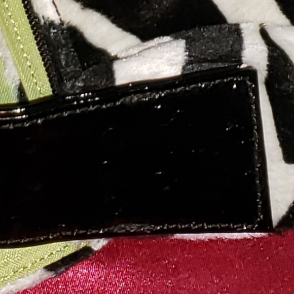 Carlos Falchi B&W Zebra Pony Hair Shoulder Bag - Picture 6 of 7